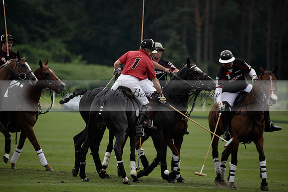 La Bamba de Areco v Richard Mille in a Veuve Clicquot Gold Cup Polo match played on Ambersham 1  on Wednesday 04 July 2012