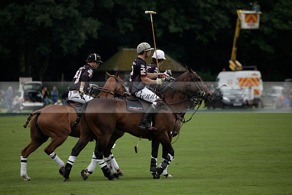 La Bamba de Areco v Richard Mille in a Veuve Clicquot Gold Cup Polo match played on Ambersham 1  on Wednesday 04 July 2012