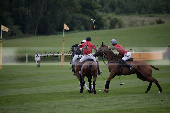 La Bamba de Areco v Richard Mille in a Veuve Clicquot Gold Cup Polo match played on Ambersham 1  on Wednesday 04 July 2012