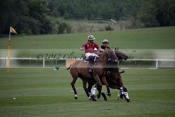 La Bamba de Areco v Richard Mille in a Veuve Clicquot Gold Cup Polo match played on Ambersham 1  on Wednesday 04 July 2012