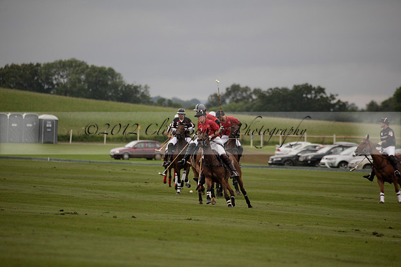 La Bamba de Areco v Richard Mille in a Veuve Clicquot Gold Cup Polo match played on Ambersham 1  on Wednesday 04 July 2012