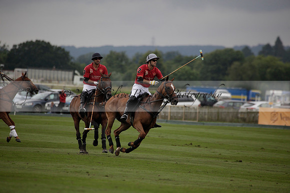La Bamba de Areco v Richard Mille in a Veuve Clicquot Gold Cup Polo match played on Ambersham 1  on Wednesday 04 July 2012