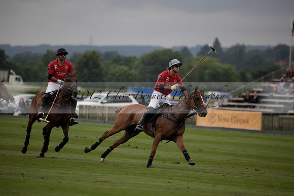 La Bamba de Areco v Richard Mille in a Veuve Clicquot Gold Cup Polo match played on Ambersham 1  on Wednesday 04 July 2012