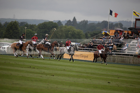 La Bamba de Areco v Richard Mille in a Veuve Clicquot Gold Cup Polo match played on Ambersham 1  on Wednesday 04 July 2012