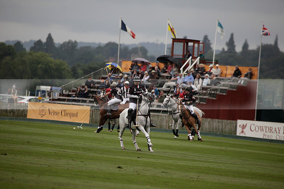La Bamba de Areco v Richard Mille in a Veuve Clicquot Gold Cup Polo match played on Ambersham 1  on Wednesday 04 July 2012