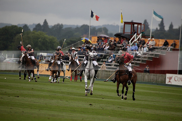 La Bamba de Areco v Richard Mille in a Veuve Clicquot Gold Cup Polo match played on Ambersham 1  on Wednesday 04 July 2012