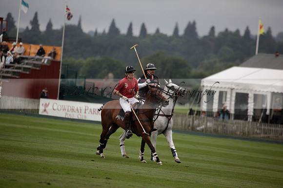 La Bamba de Areco v Richard Mille in a Veuve Clicquot Gold Cup Polo match played on Ambersham 1  on Wednesday 04 July 2012