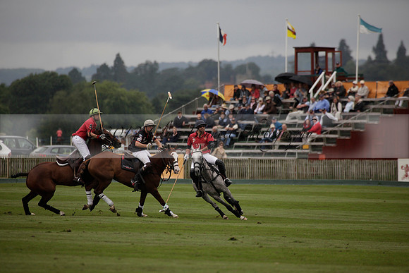 La Bamba de Areco v Richard Mille in a Veuve Clicquot Gold Cup Polo match played on Ambersham 1  on Wednesday 04 July 2012