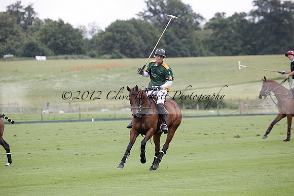 Maiz Dulce v Full Swing Polo in a Texaco Trophy polo match played on Lawns 3 at Cowdray Park Polo Club on Friday 06 July 2012