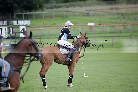 Maiz Dulce v Full Swing Polo in a Texaco Trophy polo match played on Lawns 3 at Cowdray Park Polo Club on Friday 06 July 2012