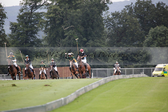 Maiz Dulce v Full Swing Polo in a Texaco Trophy polo match played on Lawns 3 at Cowdray Park Polo Club on Friday 06 July 2012