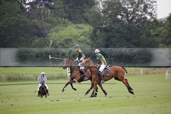 Maiz Dulce v Full Swing Polo in a Texaco Trophy polo match played on Lawns 3 at Cowdray Park Polo Club on Friday 06 July 2012