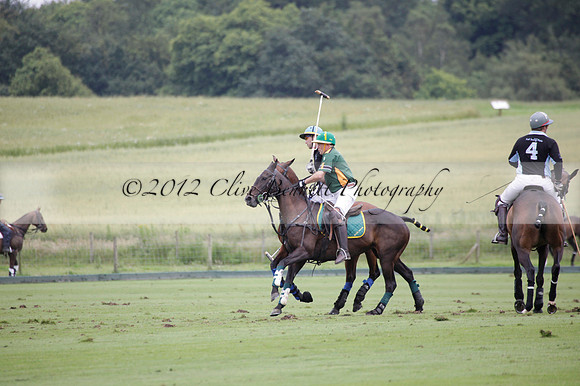 Maiz Dulce v Full Swing Polo in a Texaco Trophy polo match played on Lawns 3 at Cowdray Park Polo Club on Friday 06 July 2012