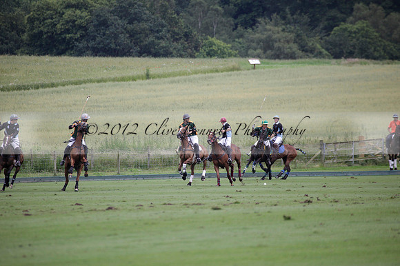 Maiz Dulce v Full Swing Polo in a Texaco Trophy polo match played on Lawns 3 at Cowdray Park Polo Club on Friday 06 July 2012