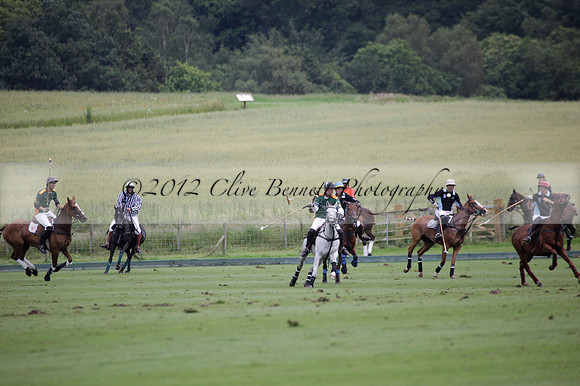 Maiz Dulce v Full Swing Polo in a Texaco Trophy polo match played on Lawns 3 at Cowdray Park Polo Club on Friday 06 July 2012