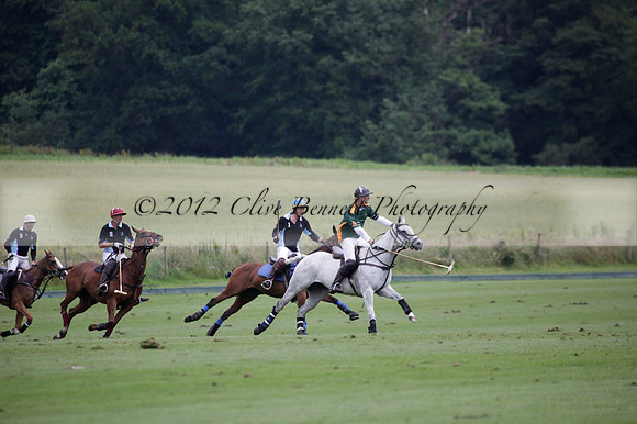 Maiz Dulce v Full Swing Polo in a Texaco Trophy polo match played on Lawns 3 at Cowdray Park Polo Club on Friday 06 July 2012