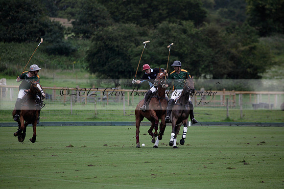Maiz Dulce v Full Swing Polo in a Texaco Trophy polo match played on Lawns 3 at Cowdray Park Polo Club on Friday 06 July 2012