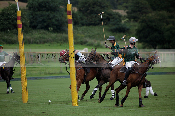 Maiz Dulce v Full Swing Polo in a Texaco Trophy polo match played on Lawns 3 at Cowdray Park Polo Club on Friday 06 July 2012