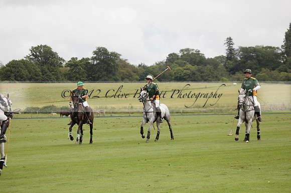 Maiz Dulce v Full Swing Polo in a Texaco Trophy polo match played on Lawns 3 at Cowdray Park Polo Club on Friday 06 July 2012