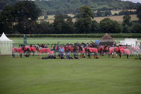 Sumaya v Cortium in a Veuve Clicquot Gold Cup semi-final polo match played on Thursday 12 July 2012 at Cowdray Park Polo Club on Ambersham 1