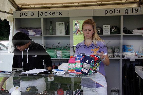 Sumaya v Cortium in a Veuve Clicquot Gold Cup semi-final polo match played on Thursday 12 July 2012 at Cowdray Park Polo Club on Ambersham 1