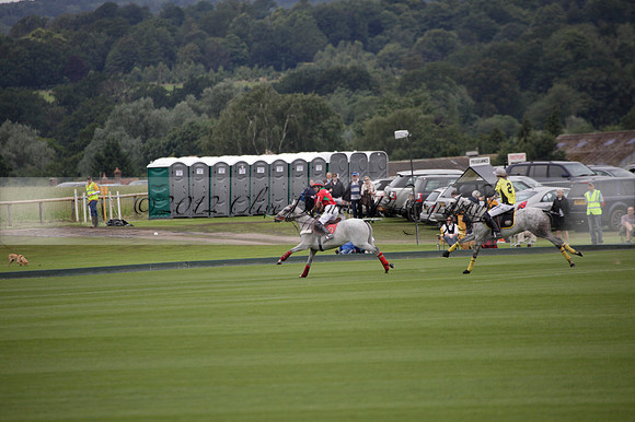 Sumaya v Cortium in a Veuve Clicquot Gold Cup semi-final polo match played on Thursday 12 July 2012 at Cowdray Park Polo Club on Ambersham 1