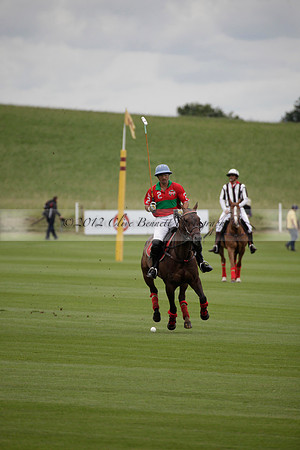 Sumaya v Cortium in a Veuve Clicquot Gold Cup semi-final polo match played on Thursday 12 July 2012 at Cowdray Park Polo Club on Ambersham 1