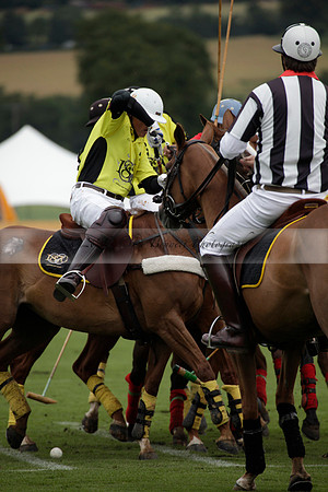 Sumaya v Cortium in a Veuve Clicquot Gold Cup semi-final polo match played on Thursday 12 July 2012 at Cowdray Park Polo Club on Ambersham 1