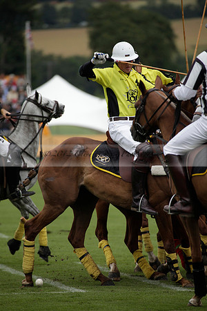 Sumaya v Cortium in a Veuve Clicquot Gold Cup semi-final polo match played on Thursday 12 July 2012 at Cowdray Park Polo Club on Ambersham 1