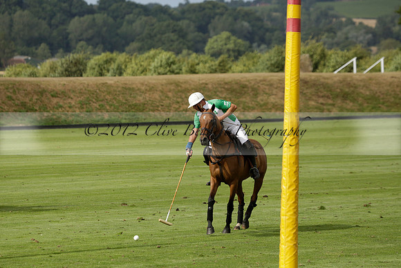 Jaeger Le Coultre (black)  v Wairakei Pastoral (white) in a Jaeger Le Coultre Holden White Cup polo match played on 29 July 2013 at Cowdray Park Polo Club on Brooksfieldwww.polopictures.co.uk