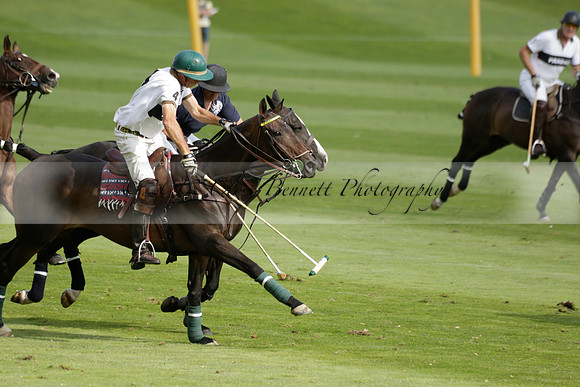Pandas (white) v Home Farm (navy) in a Park House West Sussex Cup Polo match on Brooksfield at Cowdray Park Polo Club on Friday 30 August 2013. 2013.08.30 www.polopictures.co.uk