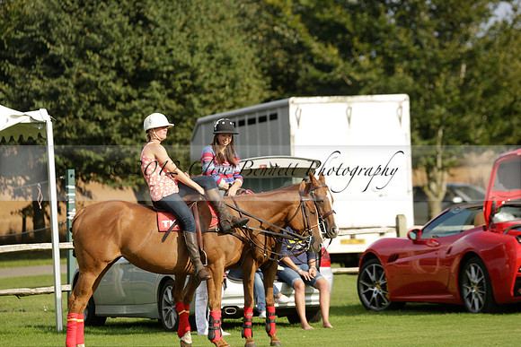 Pluma Negra (white) v Shoreline (black) in the Brecknock Cup Subsidiary final polo match played on Sunday 25 August 2013 at Cowdray Park Polo Club on Ambersham 1. 2013.10.12 www.polopictures.co.uk