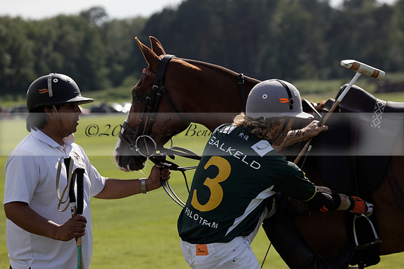 Salkeld v Talandracas in a Veuve Clicquot Gold Cup polo match played on 25 June 2012 at Cowdray Park Polo Club  on Ambersham 1