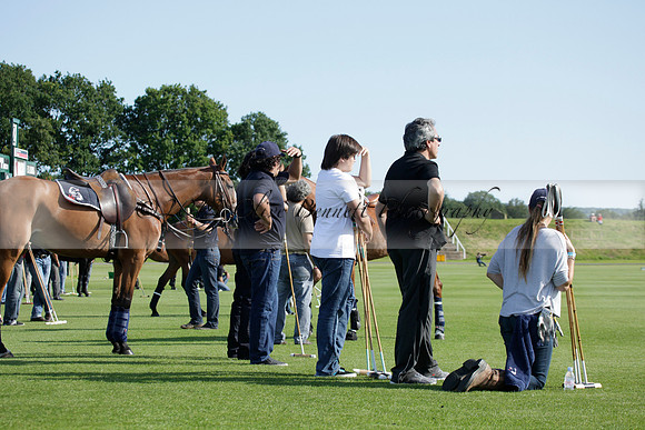 Les Lions v La Bamba de Areco in a Veuve Clicquot Gold Cup polo match played at Cowdray Park Polo Club on Ambersham 1 on 19 June 2012