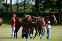 Les Lions v La Bamba de Areco in a Veuve Clicquot Gold Cup polo match played at Cowdray Park Polo Club on Ambersham 1 on 19 June 2012