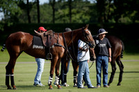 Les Lions v La Bamba de Areco in a Veuve Clicquot Gold Cup polo match played at Cowdray Park Polo Club on Ambersham 1 on 19 June 2012