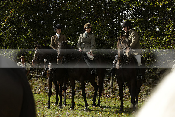 Devon & Somerset StagHounds meet at Five Cross Ways on Thursday 17 October 2013. 2013.10.17 www.polopictures.co.uk