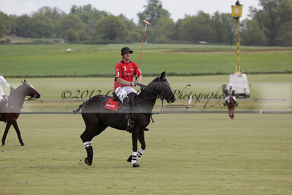Hollycombe v Emlor in a Dollar Cup polo match at played at Cowdray Park Polo Club on Lawns 2 on 19 May 2012