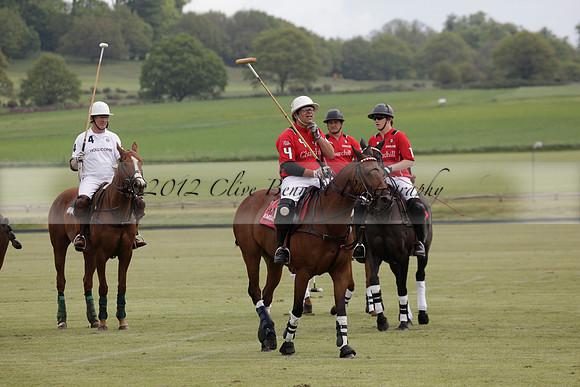 Hollycombe v Emlor in a Dollar Cup polo match at played at Cowdray Park Polo Club on Lawns 2 on 19 May 2012