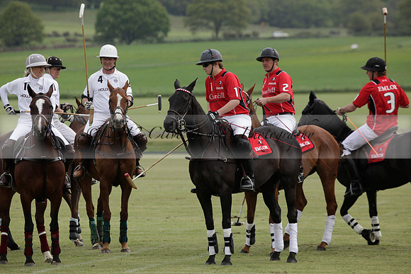 Hollycombe v Emlor in a Dollar Cup polo match at played at Cowdray Park Polo Club on Lawns 2 on 19 May 2012