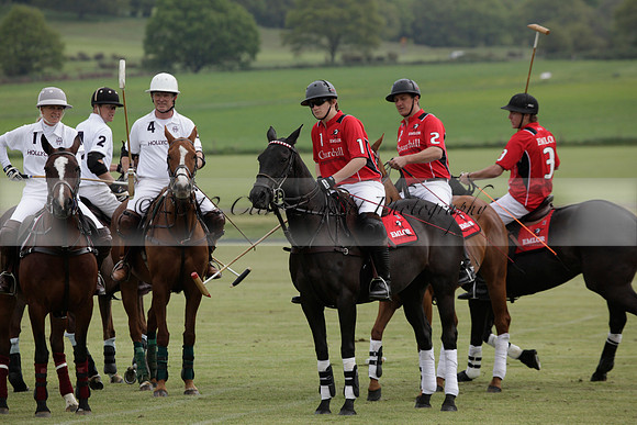 Hollycombe v Emlor in a Dollar Cup polo match at played at Cowdray Park Polo Club on Lawns 2 on 19 May 2012