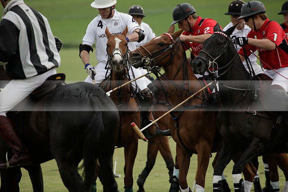 Hollycombe v Emlor in a Dollar Cup polo match at played at Cowdray Park Polo Club on Lawns 2 on 19 May 2012