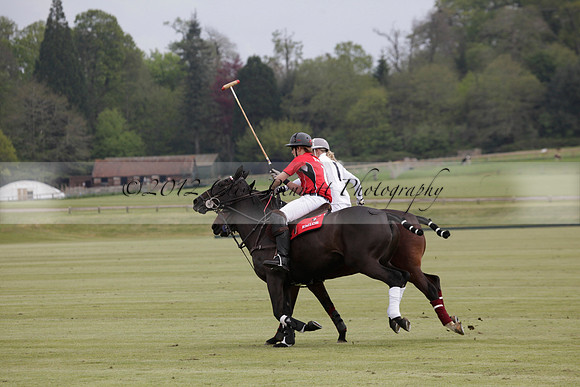 Hollycombe v Emlor in a Dollar Cup polo match at played at Cowdray Park Polo Club on Lawns 2 on 19 May 2012