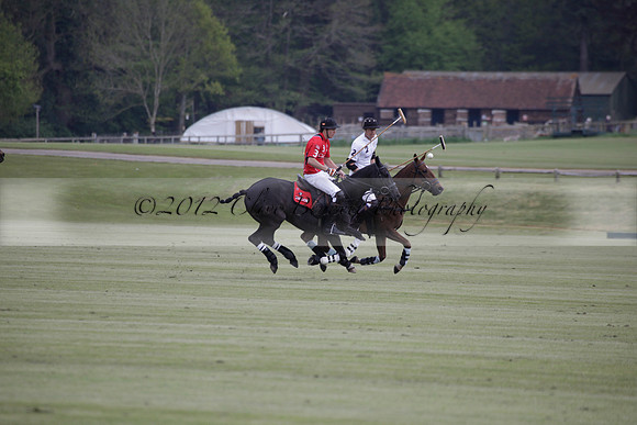 Hollycombe v Emlor in a Dollar Cup polo match at played at Cowdray Park Polo Club on Lawns 2 on 19 May 2012