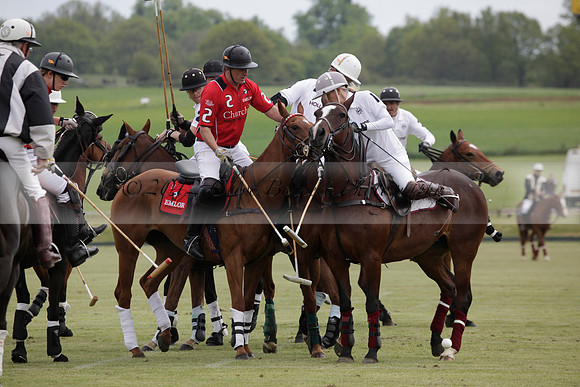 Hollycombe v Emlor in a Dollar Cup polo match at played at Cowdray Park Polo Club on Lawns 2 on 19 May 2012