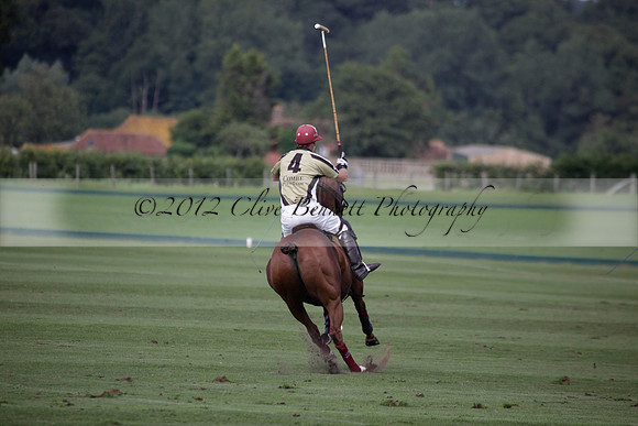 Maiz Dulce v Combe in a Brecknock Cup polo match played on Ambersham 2 at Cowdray Park Polo Club on Friday 17 August 2012