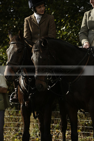 Devon & Somerset StagHounds meet at Five Cross Ways on Thursday 17 October 2013. 2013.10.17 www.polopictures.co.uk