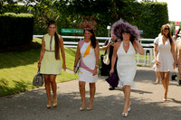 The Magnolia Cup Goodwood. The Goodwood Ladies Race supported by Audi. 20130801.  Race winner Bellevue Beauty ridden by Phillippa Holland