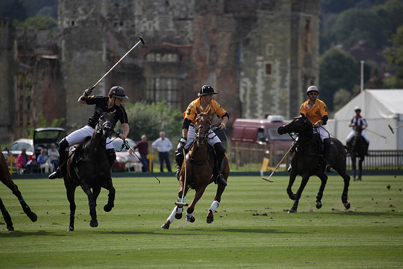 Montana v Maiz Dulce in the Uber 12 goal Final polo match played on Lawns 1 at Cowdray Park Polo Club on Sunday 26 August 2012