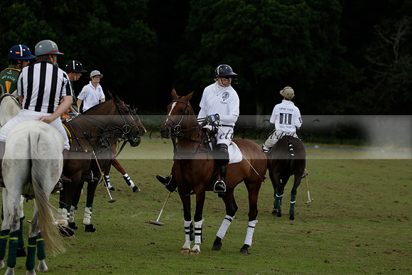 The Blue Jackets Cup polo match played between Maize Dulce (green) vs Home Farm (white) At the New Forest Polo Club on Sunday 18 August 2013